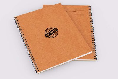 Top Secret (Brown) - 200 Page Notebook_img_1