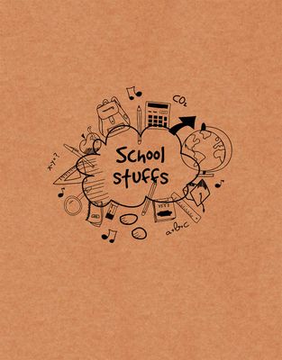 School Stuffs (Brown) - 200 Page Notebook_img_0
