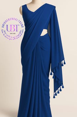 এক কালারের আকর্ষণীয় জর্জেট শাড়ি_img_5