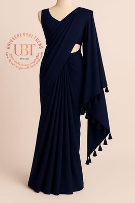 এক কালারের আকর্ষণীয় জর্জেট শাড়ি_img_8