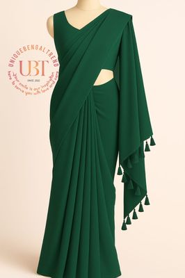 এক কালারের আকর্ষণীয় জর্জেট শাড়ি_img_9