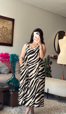 ✨ Zebra Print Sleeveless Lounge Dress ✨_img_0