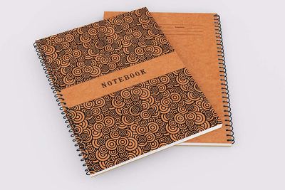 Circular Pattern (Brown) - 200 Page Notebook_img_1