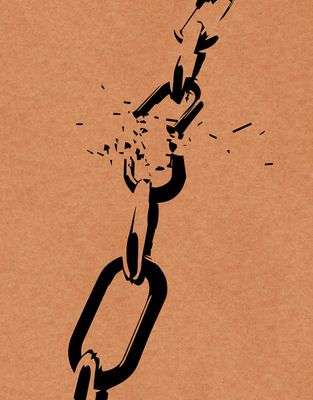 Chain Breaker (Brown) - 200 Page Notebook_img_0