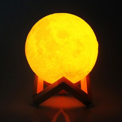 Remote control Moon Light with Wood Stand & Touching_img_1