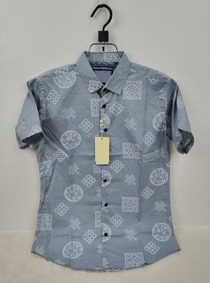 Pure Cotton Half Sleeve Print Shirt for Men's_img_6