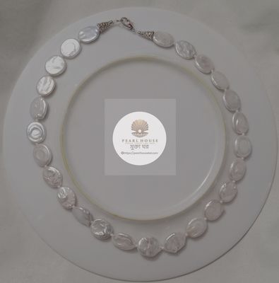 White Coin Pearl Necklace_img_1