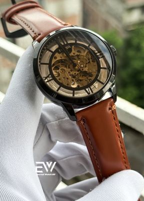 FOSSIL ATUOMATIC MUSTARD BELT BLACK CASE BACK TRANSPLANT_img_0