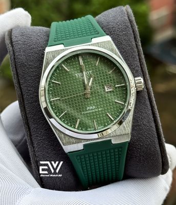 TISSOT PRX NON CHRONO GREEN DIAL SILVER CASE_img_0