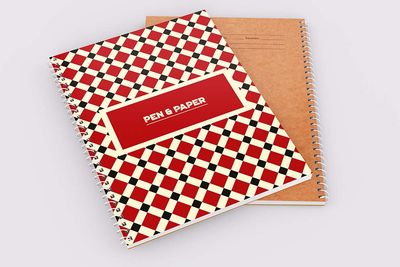 Pen & Paper (Scarlet) - 200 Page Notebook_img_1