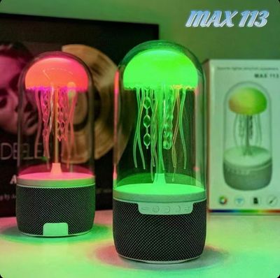 Colorful Jellyfish Lamp Bluetooth Speaker – Max 113 | LED Mood Light & Music in One_img_1