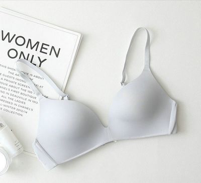 women Seamless t-shirt bra Underwear Sexy Gathered Bras Soft Breathable Bras Solid Color Underwear Girls Women Underwear Accessories_img_14