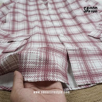 Brick Diamond - Full Sleeve Pocket Less Check Shirt_img_1