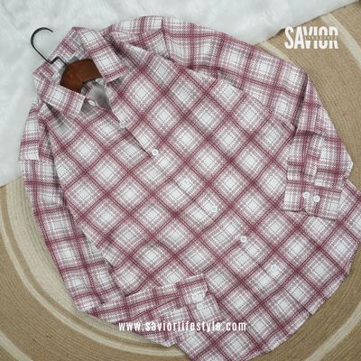 Brick Diamond - Full Sleeve Pocket Less Check Shirt_img_2