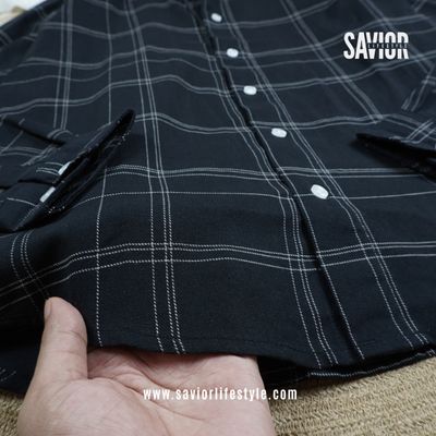 Ink Square - Full Sleeve Pocket Less Check Shirt_img_1