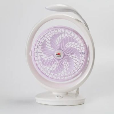 💦 JR-2018 Powerful Rechargeable High Speed Table Fan with LED Lamp Light_img_1