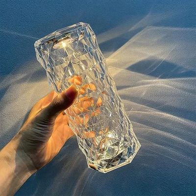 16 Colors Crystal Night Light LED Touch Projection Table Lamp Rose Remote Dimmable USB Romantic Atmosphere Light for Decor Home_img_17