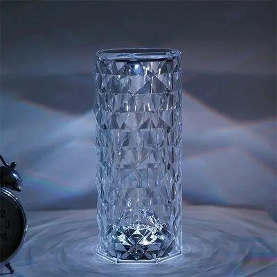 16 Colors Crystal Night Light LED Touch Projection Table Lamp Rose Remote Dimmable USB Romantic Atmosphere Light for Decor Home_img_18