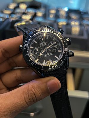 Omega Seamaster planet ocean Full Black Chronograph AA Grade_img_0
