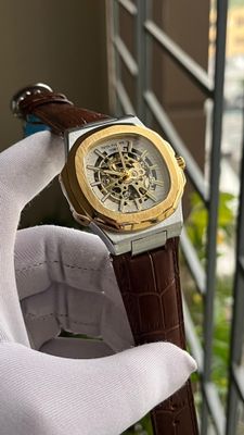 PP NAUTILUS SKELETON AUTO BROWN BELT GOLD BODY (SEMI AAA)_img_1