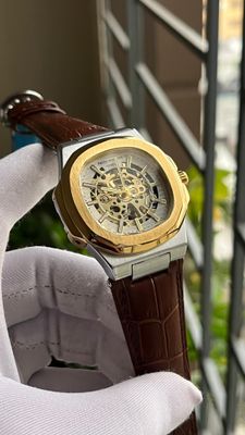 PP NAUTILUS SKELETON AUTO BROWN BELT GOLD BODY (SEMI AAA)_img_2