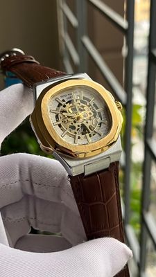 PP NAUTILUS SKELETON AUTO BROWN BELT GOLD BODY (SEMI AAA)_img_3