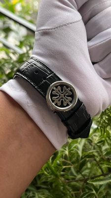 PP NAUTILUS SKELETON AUTO BLACK BELT SILVER BODY (SEMI AAA)_img_5