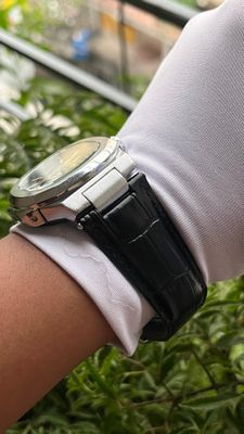 PP NAUTILUS SKELETON AUTO BLACK BELT SILVER BODY (SEMI AAA)_img_6