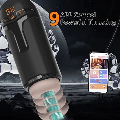 Male Masturbator Penis Pump Sex Toy for Men 9 Sucking & 9 Thrusting & 9 Vibrating APP Controlled Adult Toys Pocket Pussy 18+_img_3