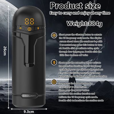 Male Masturbator Penis Pump Sex Toy for Men 9 Sucking & 9 Thrusting & 9 Vibrating APP Controlled Adult Toys Pocket Pussy 18+_img_4