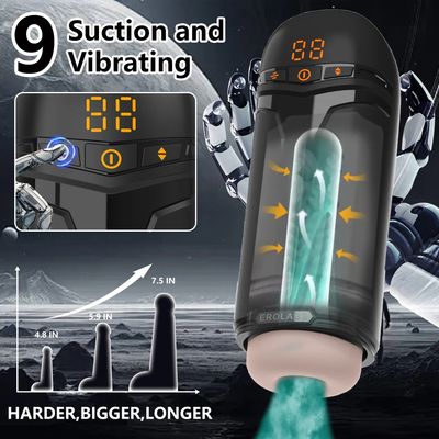 Male Masturbator Penis Pump Sex Toy for Men 9 Sucking & 9 Thrusting & 9 Vibrating APP Controlled Adult Toys Pocket Pussy 18+_img_7