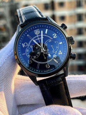 Tag Heuer Big Digit Black Dial Black Belt AA Grade_img_0