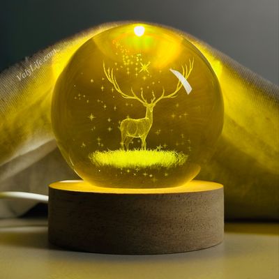 Deer 3D Crystal Ball Night Light_img_1