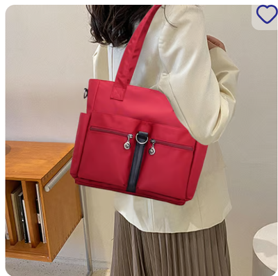 Women Casual Large Capacity Waterproof Oxford Cloth Bag (Dark Blue)_img_10