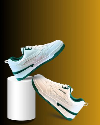 White Green Casual Sneakers_img_2