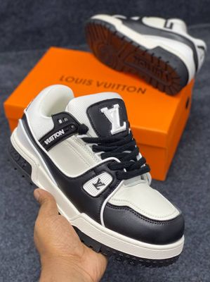 Louis Vuitton LV Trainer White Black_img_1