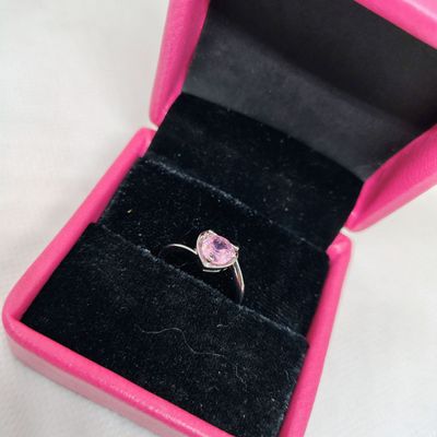 Elegant Pink Tear Drop Ring_img_1