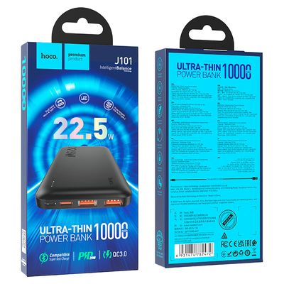 HOCO J101 10,000mAh 22.5W Power Bank – Black Color_img_2