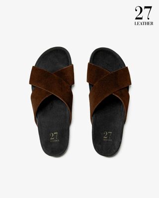 Oasis Premium Leather Sandal(Chocolate)_img_2