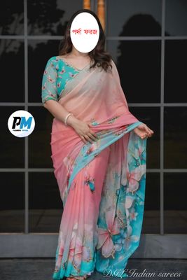 আকর্ষণীয় ডিজিটাল প্রিন্ট শাড়ি (ব্লাউজ সহ)_img_2
