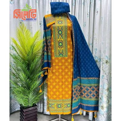 New Exclushive Collection High Qualitiey Cotton Printed Three Piece_img_3