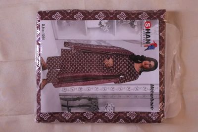 Womens Gulmaroon Premium Meherbaan Three Piece_img_3