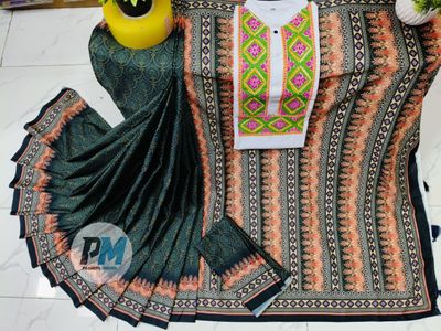 শাড়ি–পাঞ্জাবি কাপল সেট (ব্লাউজ সহ)_img_0