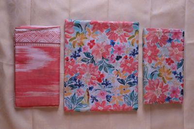 Womens Floral Canvas Premium Meherbaan Three Piece