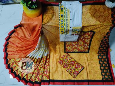 শাড়ি–পাঞ্জাবি কাপল সেট (ব্লাউজ সহ)_img_0