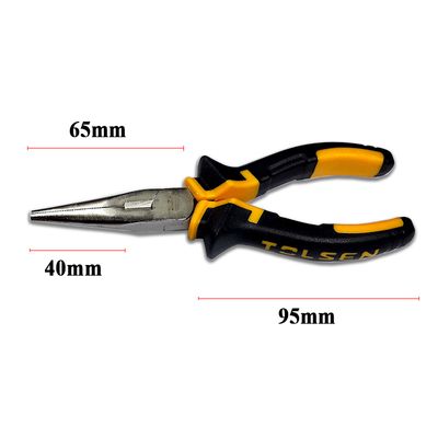 Tolsen 6" Long Nose Pliers ( 160mm ) TPR Handle Model: 10006_img_1