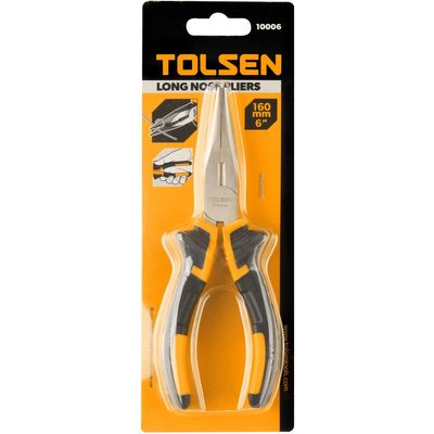Tolsen 6" Long Nose Pliers ( 160mm ) TPR Handle Model: 10006_img_2