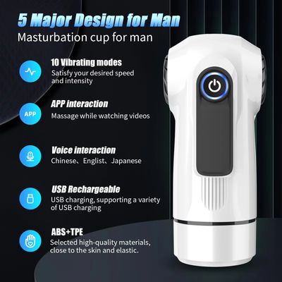 Automatic TPE Channel Vibration Vagina Hands Free Male Blowjob Sucking Masturbators Cup Penis Pump Adult Sex Toys for Men 18_img_5