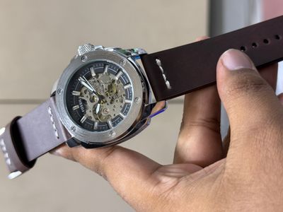 FOSSIL AUTO BROWN BELT BLACK DIAL_img_0