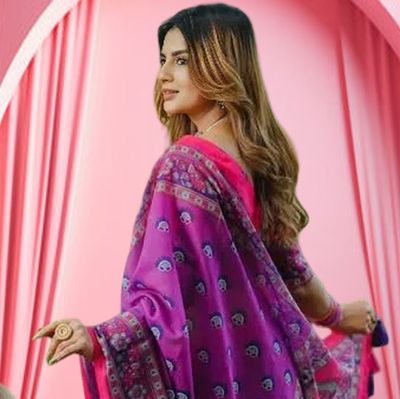 মাখন সিল্ক ডিজিটাল প্রিন্ট শাড়ি - ব্লাউজ পিসসহ (প্রিমিয়াম কোয়ালিটি)_img_3